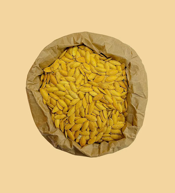 Dubbel rostade och saltade små pumpafrön